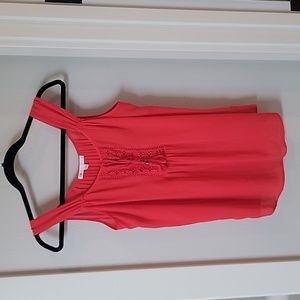 Red tank blouse